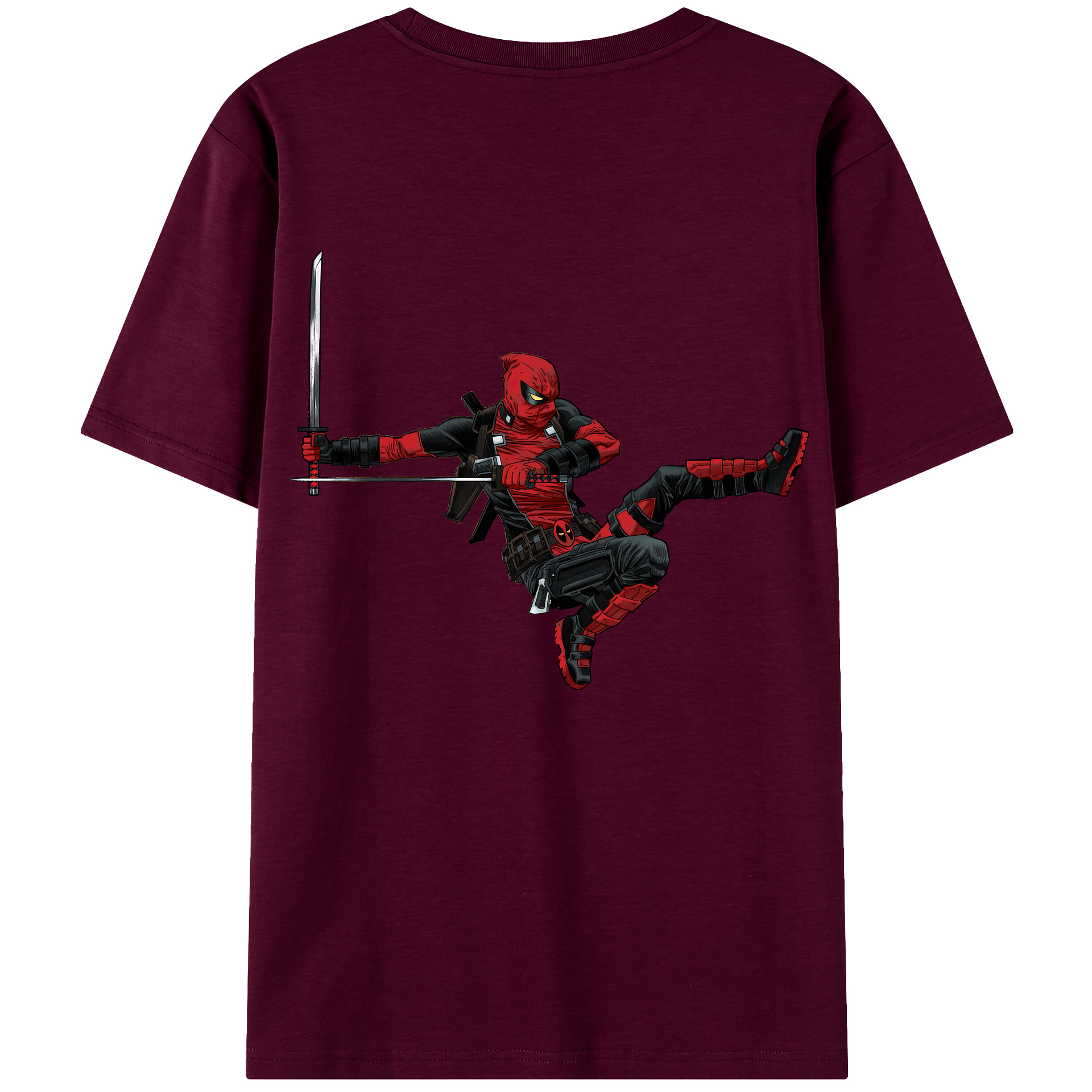 （画像用） Deadpool デッドプール レディース半袖Tシャツ(バックプリント)